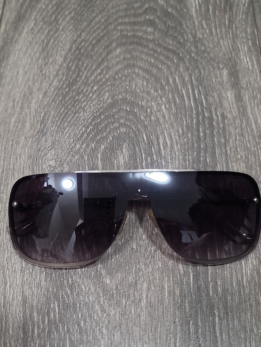 Sean John Aviator Shield Dark Grey Sunglasses